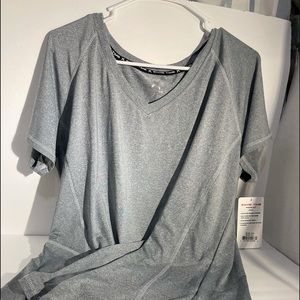 Game Time DNA workout T-shirt Heart- heather Gray